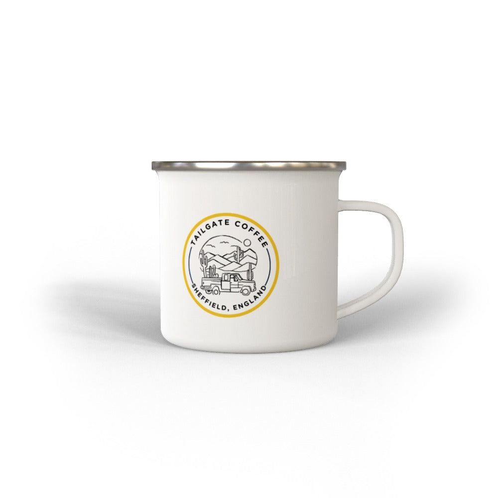 Tailgate enamel mug